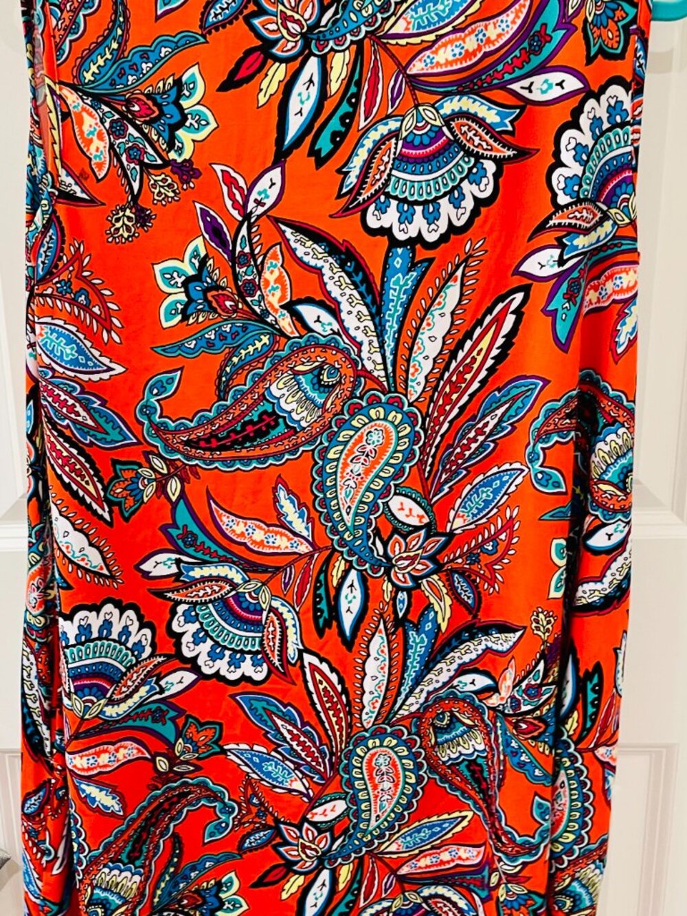 Apt 9 Sleeveless Paisley Mini Dress with Pockets- XL Multicolor #5192 - Picture 3 of 8